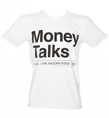 Men39;s AC/DC Money Talks Lyrics TShirt from Amplified Vintage : Main