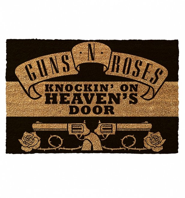 Guns N Roses Knockin On Heavens Door Door Mat
