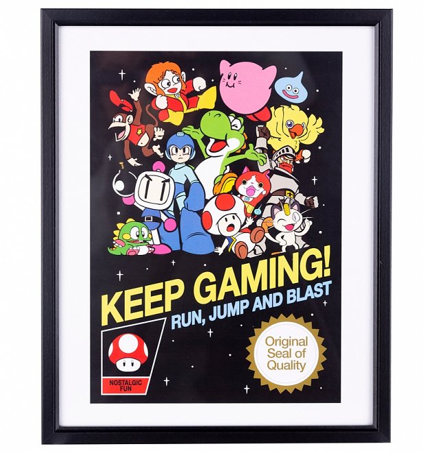 Keep Gaming 11x14 Framed Art Print