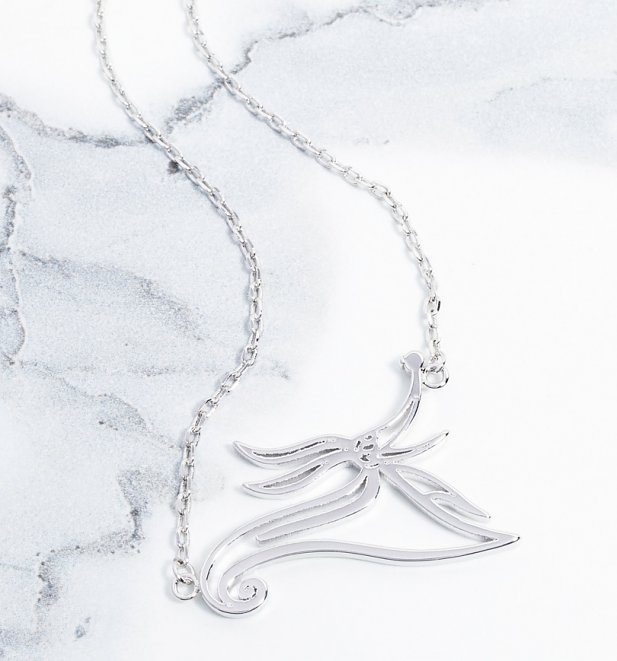 White Gold Plated The Nightmare Before Christmas Zero Necklace
